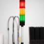 Preassembled LED Signal Tower Stack Lights - 2&amp;quot; Diameter - Fixed Mount with 165mm Pole