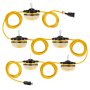 65W LED Temporary Hanging Construction String Light - 50’ Run - Linkable - 7,150 Lumens, 5,000K