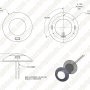 5.6&amp;quot; Round Dome Light LED Fixture with 3 Position Switch 