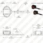 LED Trailer Fender Light Set - Dual Face LED Marker Clearance Light Assembly with Red and Amber LEDs