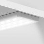 Ceiling-mounted KLUS TRIADA aluminum channel fixture illuminated