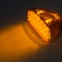 Triangle LED Turn Signal Light for Peterbilt 379 Trucks: On Showing Beam Pattern. 