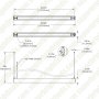 4’ LED Linear Up/Down Pendant Light - Selectable Wattage and CCT - Up to 6,500 Lumens - 30W / 40W / 50W - 3500K / 4000K / 5000K - Black