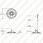 LED UFO High Bay - 80 Watt - Slim - 9,200 Lumens - 250 Watt Metal Halide Equivalent - 5000K