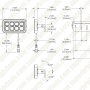 Universal LED Backlit Switch Panel - 8 Channel Automotive Control System - 12 - 24 VDC
