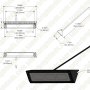 13” RV LED Flood Light - Exterior Awning Light - 1800 Lumen