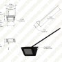 5” RV LED Flood Light - Exterior Awning Light - 520 Lumen