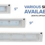 Available in 5”, 9”, and 13” sizes with white finish option