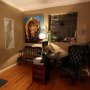 Vintage LED Light Bulb - S14 LED Sign Bulb with Filament LED - Dimmable: Shown In Office Lamp And On. 