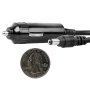 Universal 12V Vehicle Cigarette Lighter Power Adapter: Quarter Size Comparison