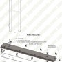 T8 LED Vapor Proof Light Fixture for 4 LED T8 Tubes - Industrial LED Light - 4&#039; Long