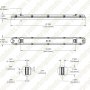 60W LED Linear Vapor-Proof Light - 4ft - 7,800 Lumens - 4000K / 5000K