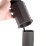 Round Pole Slip Fit Kit for Parking Lots: Thread Wire from Light Through Slip Fit Mount and Wall-Mount Bracket