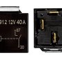 LED Light Wiring Harness with Switch and Relay - Dual Output, DT Connector: Relay Front &amp; Back Views