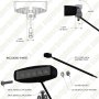 LED Auxiliary Light - 6&amp;quot; Oval 15W Heavy Duty Off Road Driving Light