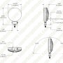 LED Spot Light with Amber Strobe - 4.5” Round Work Light - 25W - 1,800 Lumens