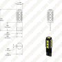 921 CAN Bus LED Bulb - 13 SMD LED Wedge Base Tower