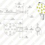 921 LED Bulb, 12 LED Disc Type Wedge Base LED Bulb