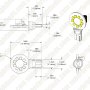 921 LED Bulb, 9 LED Disc Type Wedge Base LED Bulb