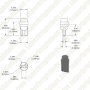 194 LED Bulb - 1 LED - Miniature Wedge Retrofit