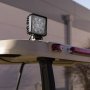 LED Light Pod - 3.5&amp;quot; Square LED Work Light - 22W - 1,600 Lumens - Installed Close Up on a Golf Cart