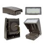 75W Adjustable Full Cutoff LED Wall Pack - 9750 Lumens - 400W MH Equivalent - 5000K/3000K
