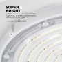 Detail view of the NSF-compliant 150W UFO high bay washdown light fixture