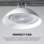 NSF-compliant LED washdown high bay light fixtures are ideal for multiple applications in sanitary areas