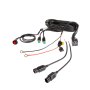                           LED Light Wiring Harness with Relay and Weatherproof Switch - Dual Output - DT Connector