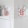                             Wet Location Rated LED Emergency Exit Sign - Battery Backup - Adjustable Light Heads - Flame-Retardant - Red
                                                    
                        