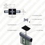 Edge Lit LED Exit Sign w/ Battery Backup - Single Face - Adjustable Angle