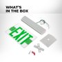 Edge Lit Exit Sign includes mounting bracket and installation hardware