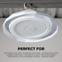 NSF-certified LED washdown high bay light fixtures are ideal for multiple applications in sanitary areas