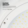 Detail view of the NSF-certified 150W UFO high bay washdown light fixture
