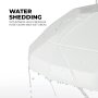 The smooth, round aluminum housing sheds water, reducing the buildup of contaminants