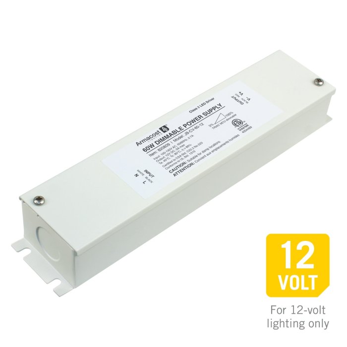 Armacost Lighting Dimmable LED Driver with Enclosure 12 VDC - 60W Armacost Lighting Dimmable LED Driver with Enclosure 12 VDC - 60W