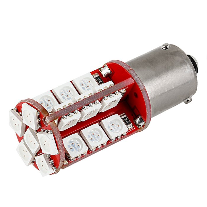 7507 (PY21W) CAN Bus LED Bulb - 30 SMD LED Tower - BAU15S Bulb main product photo