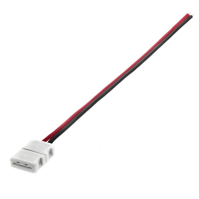 NFLS8-2CPTH 8mm Flexible Light Strip Solderless Clamp On Pigtail Adapter main product photo