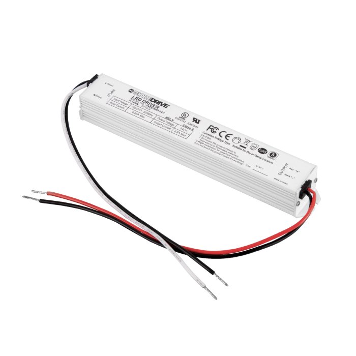 DiodeDrive 24 VDC Mini Constant Voltage LED Power Supply - Optional Power Cord - 60W / 96W main product photo
