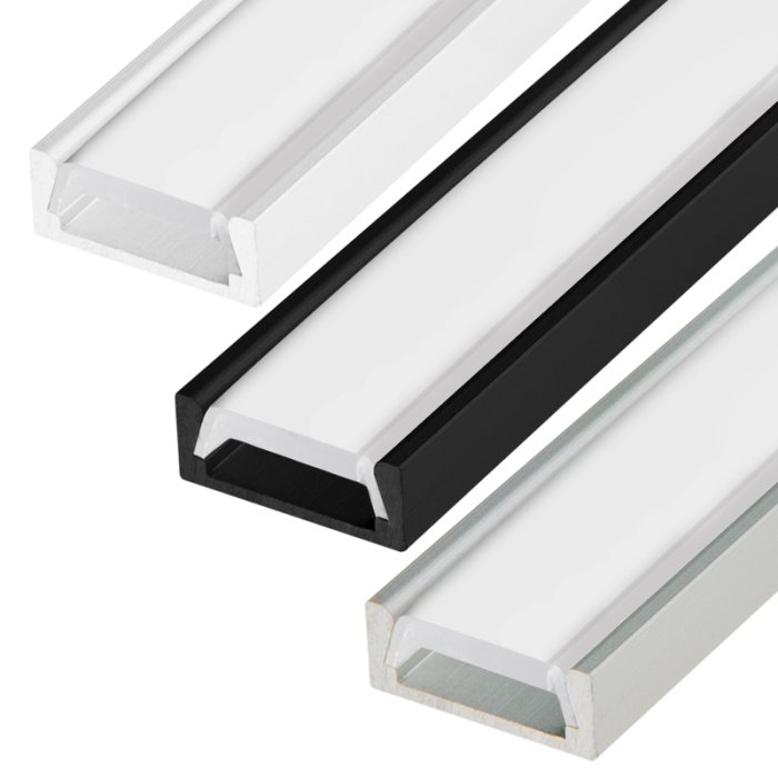 MICRO-ALU Aluminum Channel - Surface - For Strips Up To 11mm - 1m / 2m main product photo