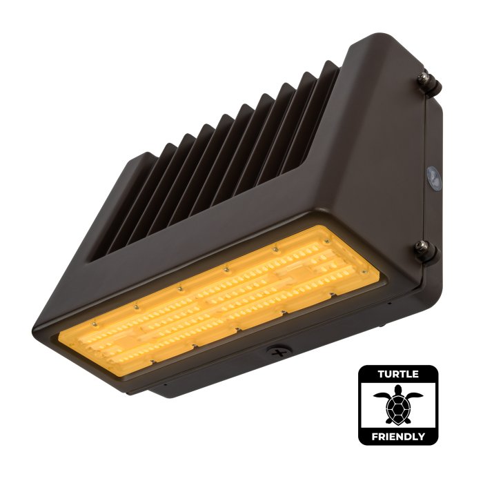 20W Amber LED Turtle Friendly Full Cutoff Wall Pack - 590nm - Bronze 20W Amber LED Turtle Friendly Full Cutoff Wall Pack - 590nm - Bronze