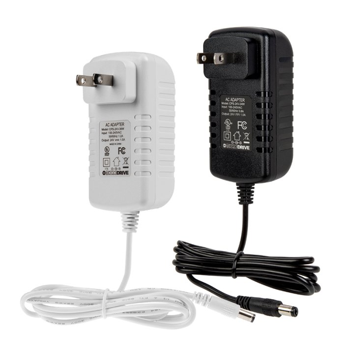 DiodeDrive Wall-Mounted AC Adapter - 24 VDC Power Supply - 12W / 18W / 24W / 36W / 48W main product photo