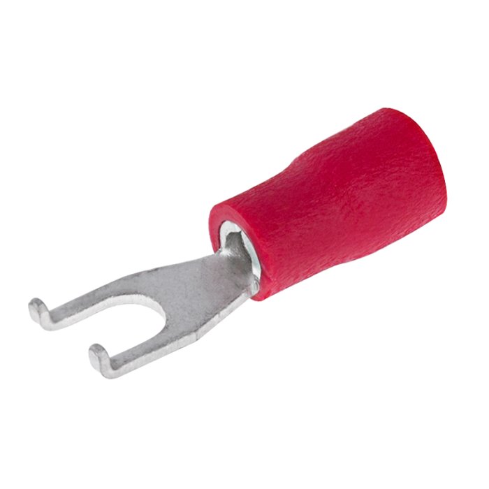 22-18 AWG #6 Flanged Block Spade 22-18 AWG #6 Flanged Block Spade