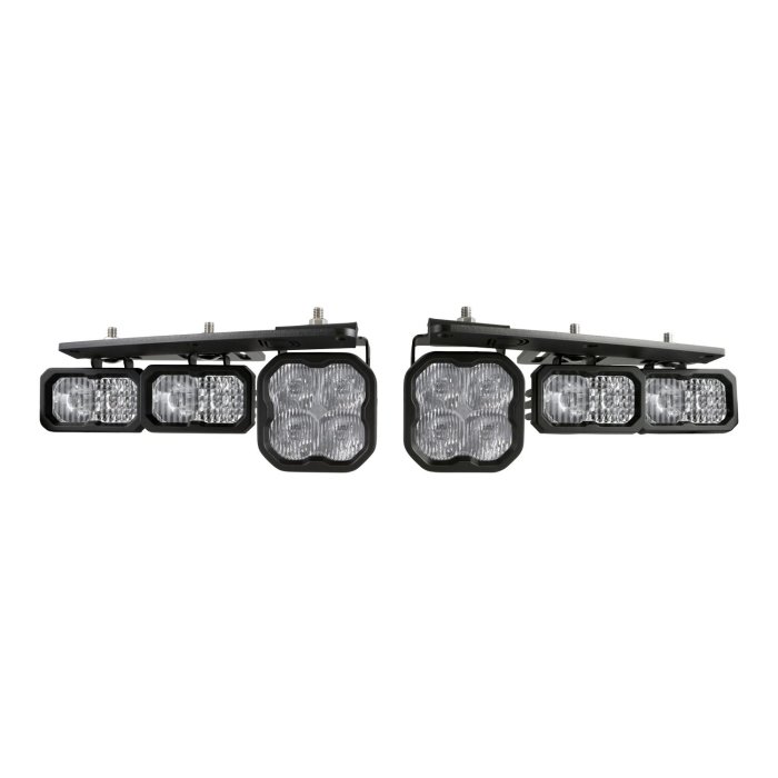 Diode Dynamics Triple Fog Light Kit for 2021+ Ford Bronco - Sport / Pro - White / Yellow main product photo