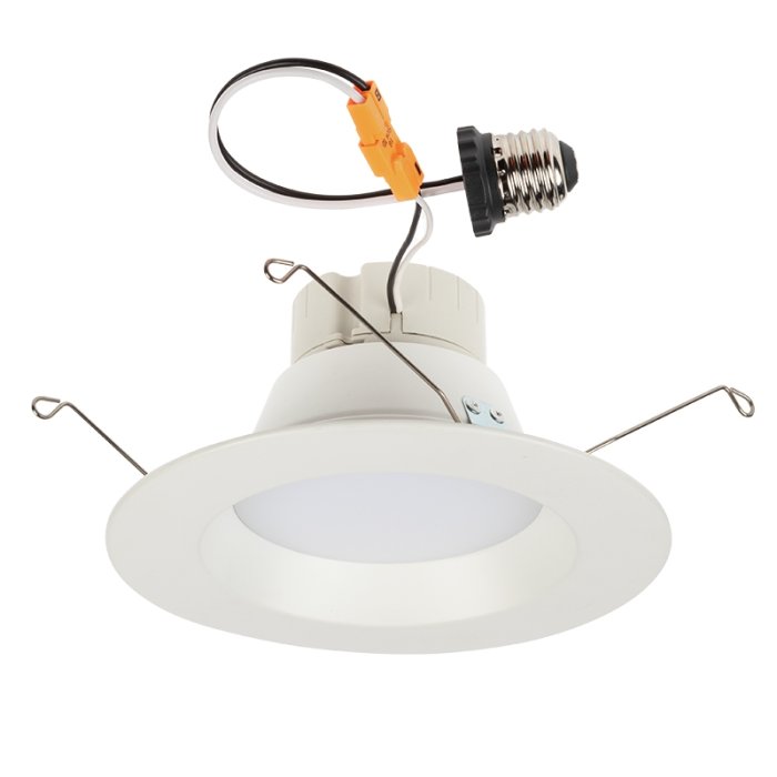 LED Recessed Lighting Kit for 5" or 6" Cans - Retrofit LED Downlight with Smooth Trim - Dimmable - 1865 Lumens main product photo