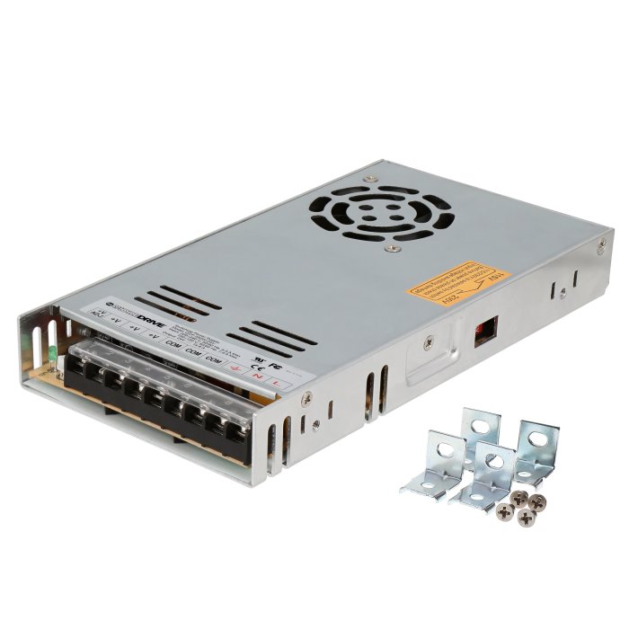 DiodeDrive Constant Voltage Metal Frame Power Supply with Mounting Kit - 24V - 350W / 450W - Optional Power Cord main product photo