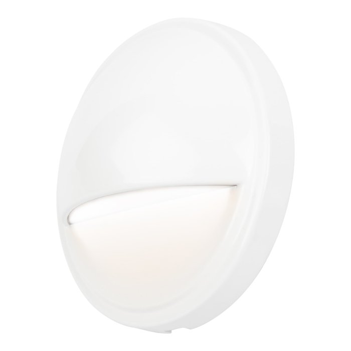 3.3" White Eyelid LED Step/Deck Light - 12V - 30 Lumens - 2700K / 3000K / 4000K main product photo