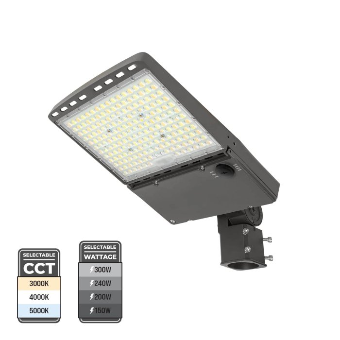 LED Parking Lot Light - Selectable Wattage Up To 300W - Selectable CCT - Up to 43,500 Lumens - Optional Photocell main product photo