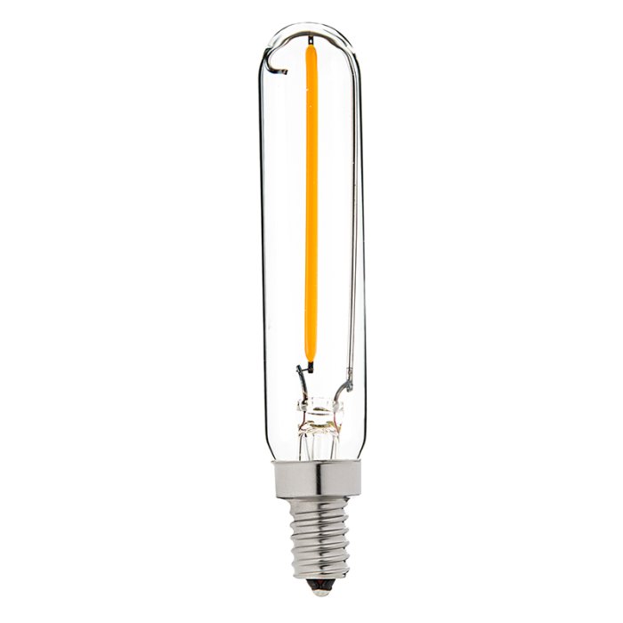 T6 LED Filament Bulb - 15 Watt Equivalent Candelabra LED Bulb - Radio Style - Dimmable - 106 Lumens main product photo