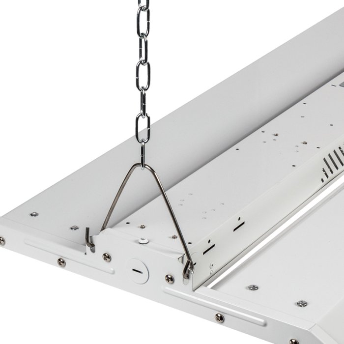 Mount the fixture using the stainless steel suspension mounting kit